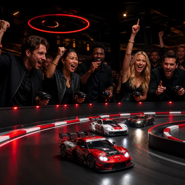 RC racing finale for private event guests